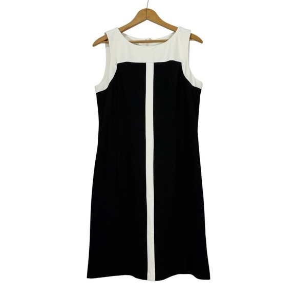Talbots Black and White Sleeveless Dress/ Sheath NWT Size 8 petite Bust - Picture 13 of 13